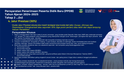 UPDATE INFORMASI SOSIALISASI PERSIAPAN PPDB 2024 TAHAP 2